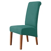 halpa Ruokailutuolin päällinen-ruokapöydän tuolinpäälliset, joustava tuolin päällinen viininpunainen musta vihreä elastaani jacquard korkea selkänojan suojat istuinpäällinen kuminauhalla ruokasaliin, häihin, seremoniaan, juhlaan