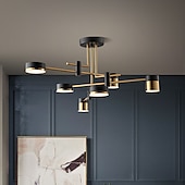 preiswerte Kronleuchter-led deckenleuchte 76/76/101,6 cm geometrische formen kronleuchter metall sputnik geometrisch galvanisierte lackierte oberflächen led nordischen stil 220-240v