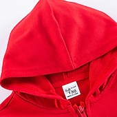 billiga Pojkars utomhusjackor-Barn Unisex Jakke Kappa Ytterkläder Slät Långärmad Ficka Täcka Gata Bomull Aktiv Grundläggande Svart Rodnande Rosa Gul Vinter Höst 3-13 år