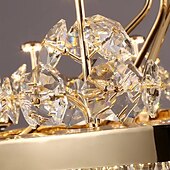 cheap Chandeliers-LED Pendant Light 60 cm Lantern Design Chandelier Stainless Steel Electroplated Modern 220-240V