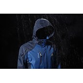 baratos Casacos Leves, Polares &amp; Caminhada-Homens Casaco com capuz Jaqueta Caminhada Softshell Quebra-Vento de Trilha Verão Ao ar livre Retalhos Prova-de-Água A Prova de Vento Secagem Rápida Leve Jaqueta Blusas Zíper Visível de Comprimento
