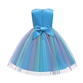 Copii Fete Rochie de fată cu flori Rochie Curcubeu Floare Fără manșon Nuntă Petrecere Paiete Plisată Funde Drăguţ Dantelă Tulle Lungime Genunchi Rochie de Fata de Flori Șampaniu Roz Îmbujorat Roșu Vin ieftine Rochii cu Flori-Copii Fete Rochie de fată cu flori Rochie Curcubeu Floare Fără manșon Nuntă Petrecere Paiete Plisată Funde Drăguţ Dantelă Tulle Lungime Genunchi Rochie de Fata de Flori Șampaniu Roz Îmbujorat Roșu Vin