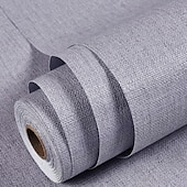 cheap Wallpaper-Wallpaper Self-adhesive Solid Color Wall Fabrics  Non Woven for Home Decoration Waterproof Material Home Decor 53x300cm