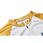 Χαμηλού Κόστους Ανδρικές φανέλες-Ανδρικά Φανέλα ποδηλασίας Με Μοτίβο Αστείος Εξέλιξη Κοντομάνικο Ποδήλατο Αθλητική μπλούζα Μπολύζες με 3 πίσω τσέπες Ποδηλασία Βουνού Ποδηλασία Δρόμου