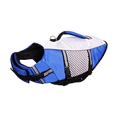 お買い得  ライフジャケット-犬用 犬のライフジャケット 反射 スポーツ＆アウトドア 安全用具 ビーチ ブルー 犬服 for ハスキー犬 ゴールデンレトリバー ビジョンフリーゼ ポメラニアン Small