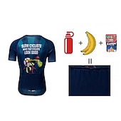 Χαμηλού Κόστους Ανδρικές φανέλες-Ανδρικά Φανέλα ποδηλασίας Γραφική Με Μοτίβο Γράμμα &amp; Αριθμός Κοντομάνικο Ποδήλατο Αθλητική μπλούζα Μπολύζες με 3 πίσω τσέπες Ποδηλασία Βουνού Ποδηλασία Δρόμου Γρήγορο Στέγνωμα Moale