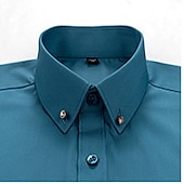 economico Camicie Button Down da uomo-Per uomo Camicie Camicia abbottonata Resistente alle rughe Camicia con colletto Stampe astratte Matrimonio Ufficio Nero Bianco Rosa Blu marino Manica corta Squadrata Per tutte le stagioni