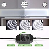 economico Strisce luminose a spina-32.8ft 10m dimmerabile striscia luminosa a led smd 2835 12v flessibile sotto il mobile luce di cortesia bianco caldo bianco freddo