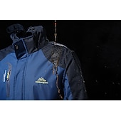 baratos Casacos Leves, Polares &amp; Caminhada-Homens Casaco com capuz Jaqueta Caminhada Softshell Quebra-Vento de Trilha Verão Ao ar livre Retalhos Prova-de-Água A Prova de Vento Secagem Rápida Leve Jaqueta Blusas Zíper Visível de Comprimento
