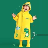 billige Guttas utendørsjakker-Unisex Gutt Jente 3D Dinosaur Regnfrakke Langermet Sommer Vår Høst Aktiv søt stil Polyester Barn 3-8 år Gate Feriereise Normal