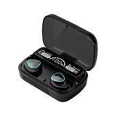abordables Auriculares TWS-M10 TWS Auriculares inalámbricos Bluetooth 5.1 2000mAh Power Bank Auriculares verdaderamente inalámbricos deportivos auriculares Bluetooth 9D sonido HIFI