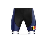 Χαμηλού Κόστους Ανδρικά σορτς, καλσόν &amp; παντελόνια-Ανδρικά Συμπαγές Χρώμα Με Μοτίβο Βέλγιο Εθνική Σημαία Αθλητική φόρμα σορτς ποδηλασίας Ποδήλατο Σορτσάκι με τιράντες Παντελόνια Ποδηλασία Βουνού Ποδηλασία Δρόμου Αθλητισμός 3D Pad