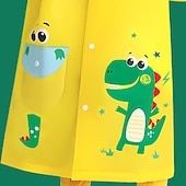 billige Guttas utendørsjakker-Unisex Gutt Jente 3D Dinosaur Regnfrakke Langermet Sommer Vår Høst Aktiv søt stil Polyester Barn 3-8 år Gate Feriereise Normal