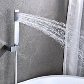 olcso Csaptelepek fürdőkádhoz-kád csaptelep - modern galvanizált falra szerelhető kerámia szelepes kád zuhanycsapok