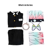  קוצ'ו שינובו אנימה תחפושות קוספליי תלבושות פאות קוספליי חליפות קוספליי פאות קוספליי תלבושות עליון מכנסיים חגורה עבור בגדי ריקוד נשים נוער מבוגרים