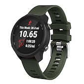 tanie Opaski do zegarków Garmin-Pasek do zegarka na Garmin Forerunner 55 245 645 Music Venu 2 Plus / Sq / Sq Muzyka Vivomove 3 HR Luxe Style Sport Podejście S42 / S40 / S12 Venu Silikon Zastąpienie Pasek 20mm Regulowany Oddychający