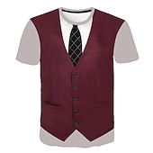 abordables Camisetas de Navidad para Niños-Día del Niño Chico 3D 3D Camiseta Manga Corta Impresión 3D Verano Activo Ropa de calle Niños Bebé