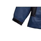 baratos Casacos Leves, Polares &amp; Caminhada-Homens Casaco com capuz Jaqueta Caminhada Softshell Quebra-Vento de Trilha Verão Ao ar livre Retalhos Prova-de-Água A Prova de Vento Secagem Rápida Leve Jaqueta Blusas Zíper Visível de Comprimento