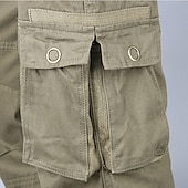 cheap Cargo Pants-Men&#039;s Cargo Pants Hiking Pants Trousers Work Pants Military Outdoor Ripstop Breathable Quick Dry Multi Pockets Bottoms 6 Pockets Black Green Cotton Hunting Fishing Climbing 30 32 34 36 38