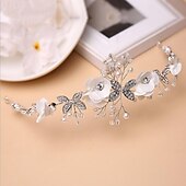 cheap Headbands &amp; Crowns-Kid&#039;s Girls&#039; Hair Accessories Queen Wedding Wedding Party Transparent Flower Fashion
