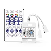 cheap WiFi&amp;Music Control-Addressable Dream color RGBIC WiFi Bluetooth LED Light Strip 5~10m 16.4~32.8ft Waterproof 5050SMD Work with Alexa Google Assistant