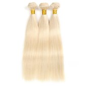 economico 1 fascio di intrecci di capelli umani-10-30 pollici 613 estensione dei capelli di colore biondo miele 1 fasci di capelli lisci biondi fasci di tessuto dei capelli brasiliani