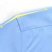 economico Camicie Button Down da uomo-Per uomo Camicie Camicia abbottonata Resistente alle rughe Camicia con colletto Stampe astratte Matrimonio Ufficio Nero Bianco Rosa Blu marino Manica corta Squadrata Per tutte le stagioni