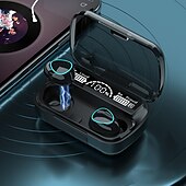 abordables Auriculares TWS-M10 TWS Auriculares inalámbricos Bluetooth 5.1 2000mAh Power Bank Auriculares verdaderamente inalámbricos deportivos auriculares Bluetooth 9D sonido HIFI