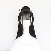 cheap Party Wigs-Vintage Wig Chinese Ancient Style Wig Modelling Wig Hanfu Multi-Purpose Ancient Costume Whole Wig Cap Custom Product Carnival Wig