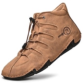 economico Sneakers da uomo-Per uomo Stivaletti Uncinetto Scarpe di pelle Scarpe fatte a mano Scarpe comfort Per sport Classico Informale Esterno Giornaliero Di pelle Sintetico Tenere al caldo Fatto a mano Antiscivolo