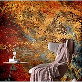 baratos Papel de Parede-mural papel de parede adesivo de parede cobrindo impressão descascar e colar autoadesivo nostálgico ferrugem ilustração art déco parede pvc / vinil decoração para casa