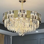 cheap Chandeliers-LED Pendant Light 65 cm Lantern Design Chandelier Metal Electroplated Modern 220-240V