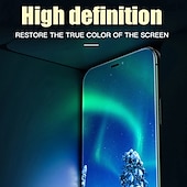 abordables Protectores de pantalla para iPhone-3 paquetes Protector de Pantalla Para Apple iPhone 16 iPhone 15 Pro Max Plus iPhone 14 13 12 11 Pro Max Mini X XR XS Max 8 7 Plus Vidrio Templado Anti-Huellas Alta definición (HD) Anti-Arañazos