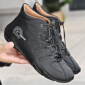 Χαμηλού Κόστους Ανδρικά Sneakers-Ανδρικά Μπότες Ανδρικά παπούτσια casual Μεγάλα Μεγέθη Χειροποίητα Παπούτσια Παπούτσια άνεσης Δουλειά Κλασσικό Καθημερινό ΕΞΩΤΕΡΙΚΟΥ ΧΩΡΟΥ Καθημερινά Δέρμα Χοιρόδερμα