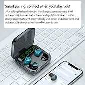 cheap TWS True Wireless Headphones-M22 True Wireless Headphones TWS Earbuds Bluetooth5.0 Ergonomic Design Stereo Deep Bass for Apple Samsung Huawei Xiaomi MI  Everyday Use Traveling Outdoor Mobile Phone