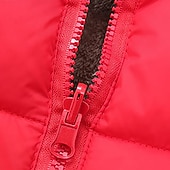 billiga Pojkars dunjacka och parka-Unisex Pojkar Flickor 3D Slät Kappa Ner Långärmad Höst Vinter Aktiv Grundläggande Bomull Barn 2-6 år Gata Semester Normal