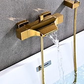 olcso Csaptelepek fürdőkádhoz-kád csaptelep - modern galvanizált falra szerelhető kerámia szelepes kád zuhanycsapok