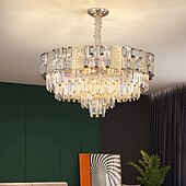cheap Chandeliers-LED Pendant Light 65 cm Lantern Design Chandelier Metal Electroplated Modern 220-240V