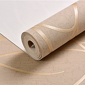 voordelige Behang-cool wallpapers structuurbehang muurschildering vlies 3d behang moderne print reliëf streep wandbekleding sticker film voor thuis woonkamer slaapkamer binnen tv achtergrond home decor 53*1000cm