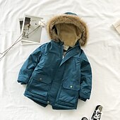 baratos Agasalhos-Para Meninos 3D Jaqueta infantil baiacu Tecido Casaco Manga Longa Outono Inverno Ativo Infantil 3-13 anos Férias Rua Normal
