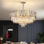 cheap Chandeliers-LED Pendant Light 65 cm Lantern Design Chandelier Metal Electroplated Modern 220-240V