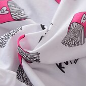cheap Sets-Girls&#039; 3D Cartoon Bow T-shirt &amp; Shorts Short Sleeve Chic &amp; Modern Basic Casual Kid&#039;s