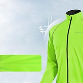 cheap Men&#039;s Jackets &amp; Gilets-Nuckily Men&#039;s Cycling Jacket Rain Jacket Packable Waterproof Windproof UV Protection Bike Jacket Windbreaker Mountain Bike MTB Road Bike Cycling City Bike Cycling Black White Yellow Bike Wear