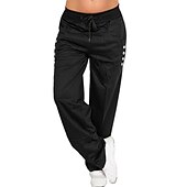 voordelige Broek-Dames Joggers Joggerbroek Cargohosen Trekkoord Zijzakken Hoge taille Broeken Casual Winter Ademend Sneldrogend Vochtregelerend Zumba Buikdans Yoga Sportkleding Sportkleding Marine Lichtgrijs / Harem