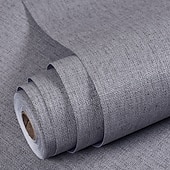 cheap Wallpaper-Wallpaper Self-adhesive Solid Color Wall Fabrics  Non Woven for Home Decoration Waterproof Material Home Decor 53x300cm