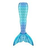 abordables Maillot de bain sirène-Enfants Fille One Piece Maillots de bain sirène Maillot de Bain Plage Le Jour des enfants Géométrique Maillots de bain 4-12 ans Eté Bleu Fuchsia