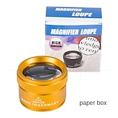 abordables Material de oficina-Joyería portátil de mano, lupa de identificación de diamantes, lupas, lupa de relojero, lupa de 30x