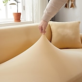 ieftine Cuvertură Canapea-husă de canapea elastică husă elastică visiniu canapea secțională fotoliu loveseat 4 sau 3 locuri canapea în formă de l protector de mobilă husă anti-alunecare moale lavabilă