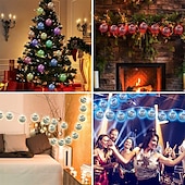 cheap Solar String Lights-Elegant Wedding Party Reception Solar LED String Lights - Moroccan Ball Outdoor Garden Lights, Waterproof 10M-50LED, 7M-30LED, 5M-20LED Globe Lanterns for Home Decoration