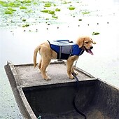 お買い得  ライフジャケット-犬用 犬のライフジャケット 反射 スポーツ＆アウトドア 安全用具 ビーチ ブルー 犬服 for ハスキー犬 ゴールデンレトリバー ビジョンフリーゼ ポメラニアン Small